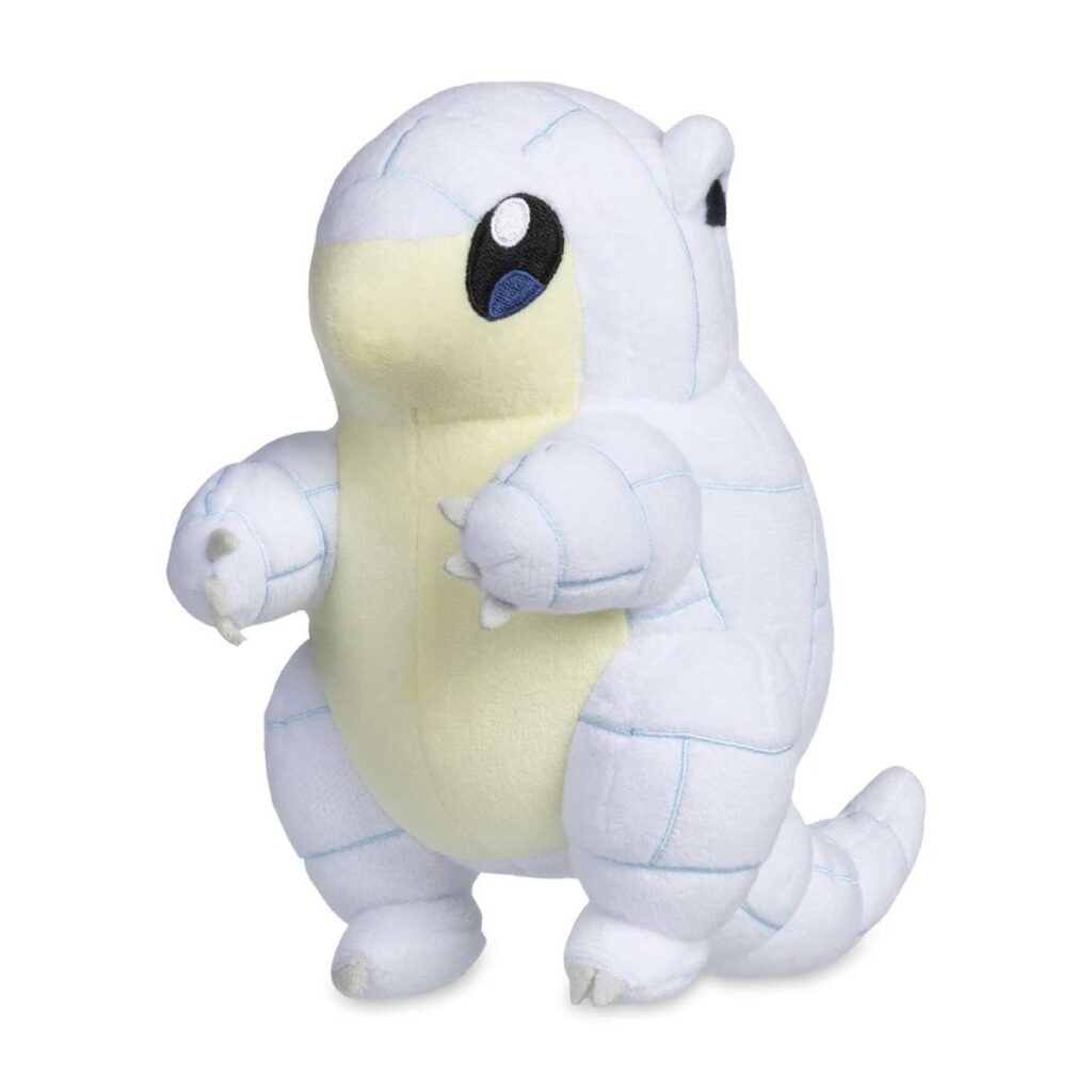 005815fe-51e2-5593-921c-ef2c220cb677-1024x1024-1.jpg Alolan Sandshrew Poké Plush – 7 ½ In. - Image 1