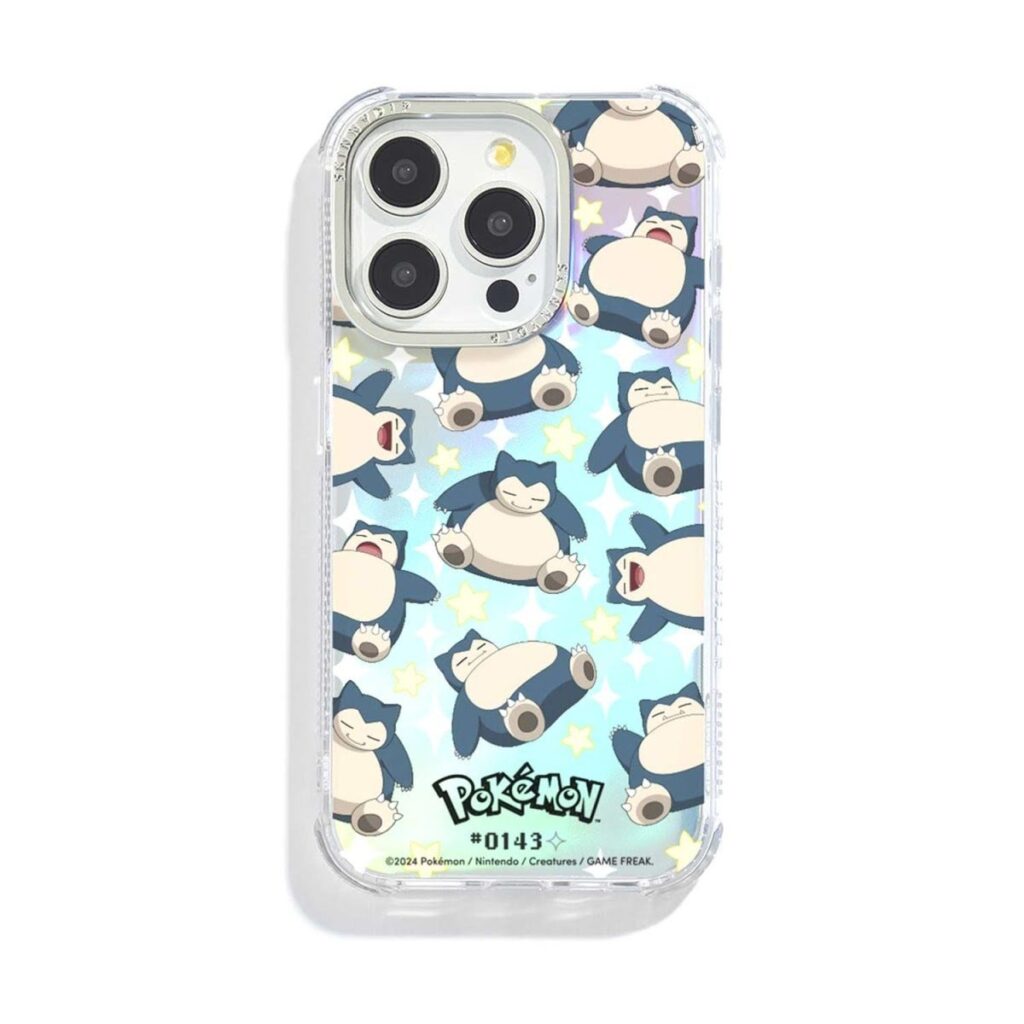03f33aa0-8c84-58aa-9947-29066c75fa4e-1024x1024-1.jpg Pokémon × Skinnydip: Holo Snorlax Shock Case for iPhone - Image 1