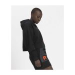 Team Rocket HQ Collection Black Fleece Crop Hoodie – Adult - Image 7