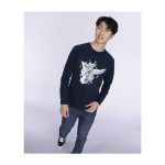 N Pokémon Trainers Midnight Navy French Terry Crew Neck Sweatshirt – Adult - Image 5