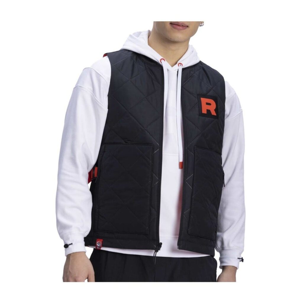 145546a1-895d-5fd6-b27c-ba767a4b2b61-1024x1024-1.jpg Team Rocket HQ Collection Black & Red Reversible Quilted Utility Vest – Adult - Image 1