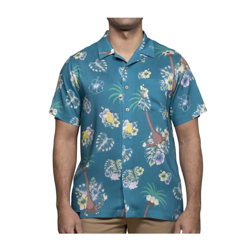 1aeb6d02-b95a-5437-bfb1-e71a790bf587-1024x1024-1.jpg Pokémon Tropical Alolan Exeggutor & Friends Tropical Shirt – Adult - Image 1