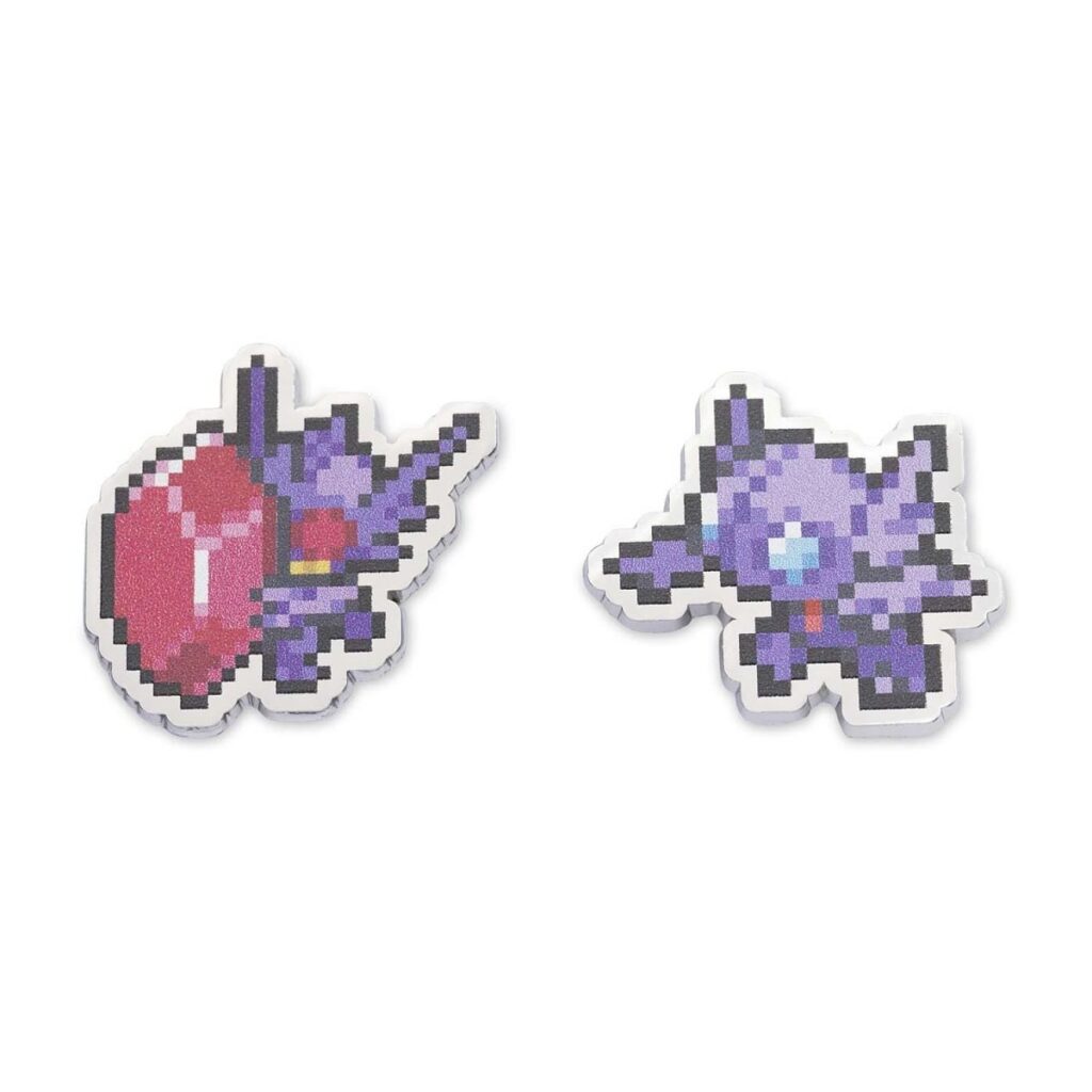 1afb9a1d-1d4e-5705-a961-d681a9d49efd-1024x1024-1.jpg Sableye & Mega Sableye Pokémon Pixel Pins (2-Pack) - Image 1