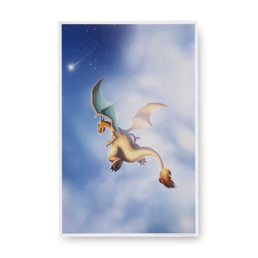 1be39e5d-c715-5925-a2fa-2b80fb34f233-1024x1024-1.jpg Charizard Flight Poster - Image 1