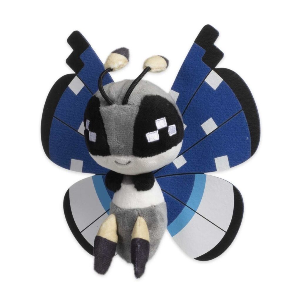 24655fc6-e16f-5e43-ba05-24f4c87b11cd-1024x1024-1.jpg Vivillon (Polar Pattern) Sitting Cuties Plush – 6 ½ In. - Image 1