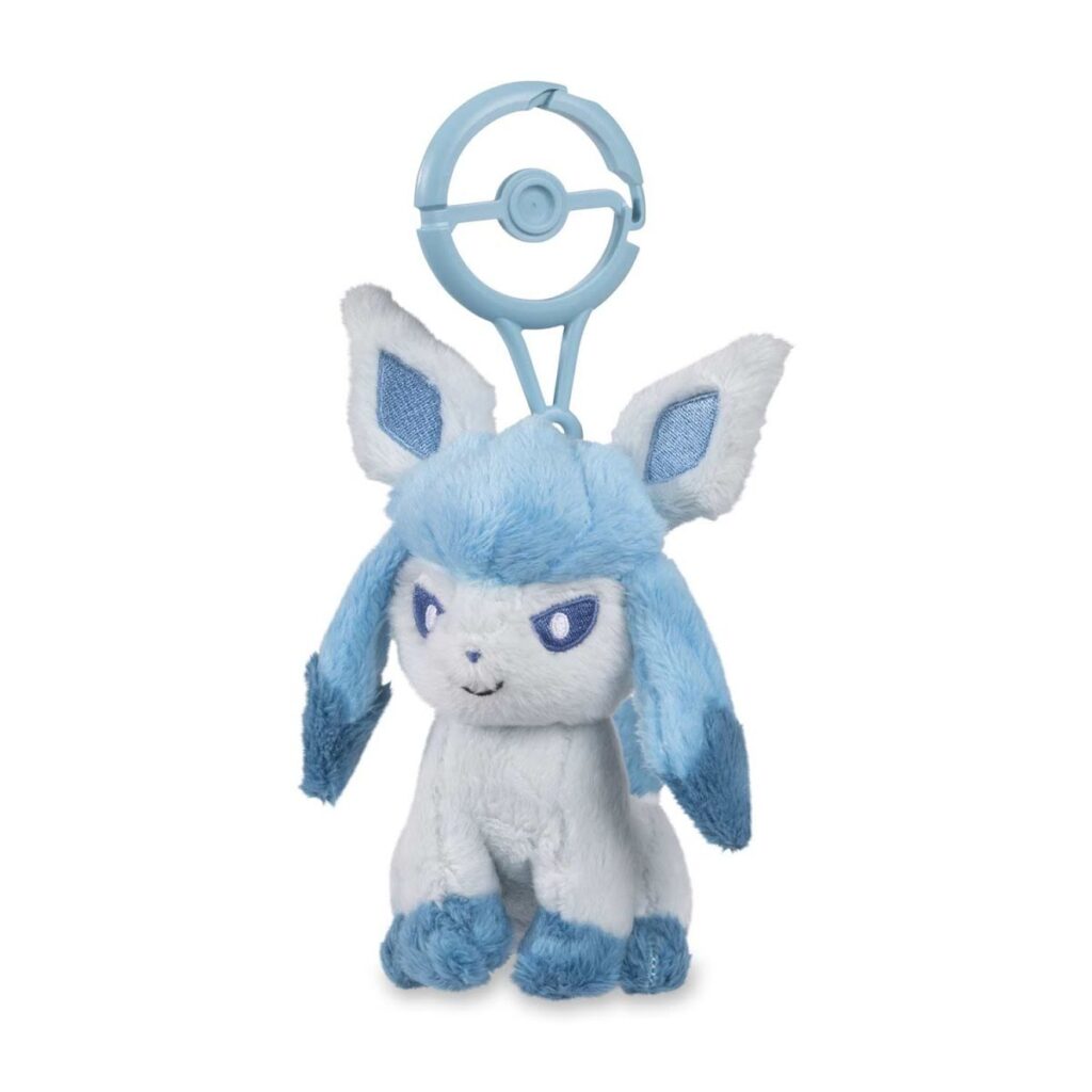 2ac9973f-bd42-5608-b0ad-4e4c29ae2d2a-1024x1024-1.jpg Glaceon Adventure Partners Plush Key Chain - Image 1