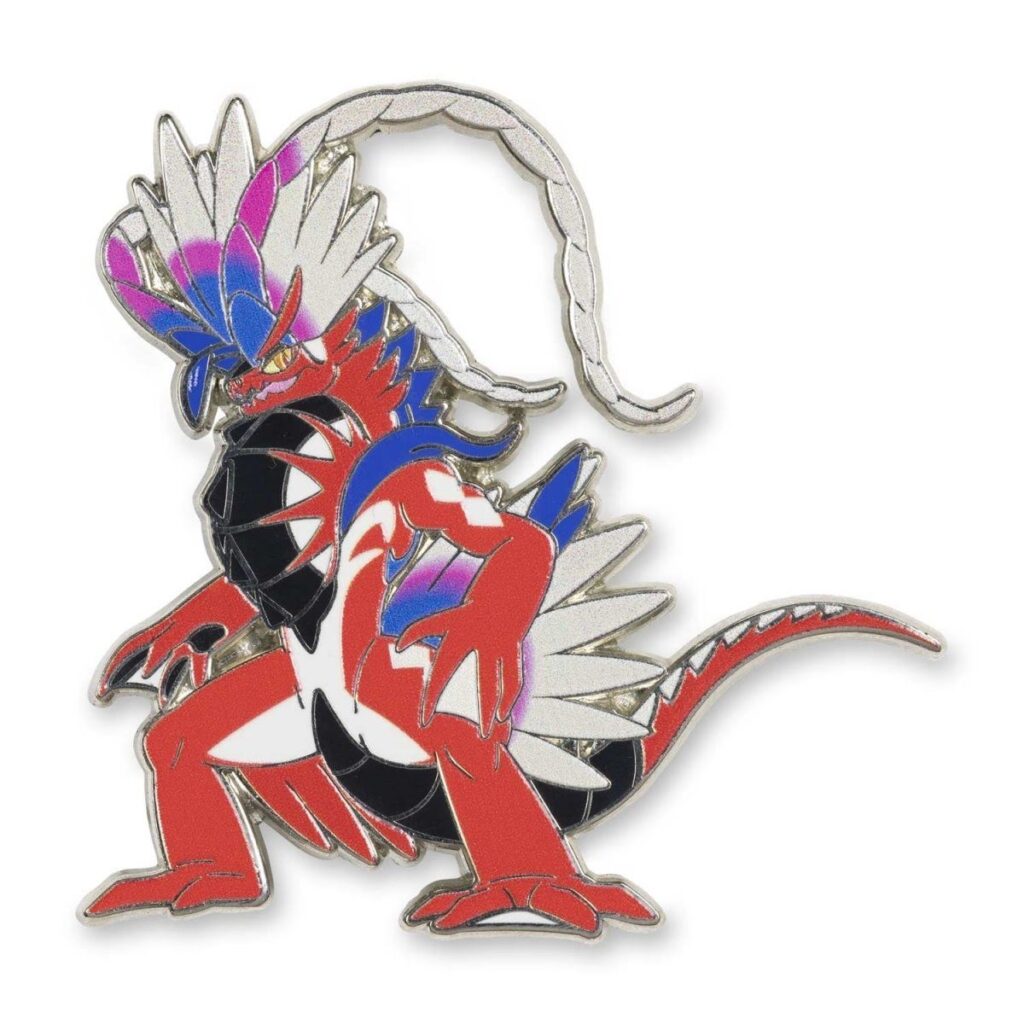 3e66be27-f05e-5b22-9e36-ee2a8af4b2b6-1024x1024-1.jpg Koraidon Pokémon Pin - Image 1