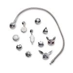 Pokémon Jewelry – Charms: Volcano Badge Sterling Silver Bead Charm - Image 4