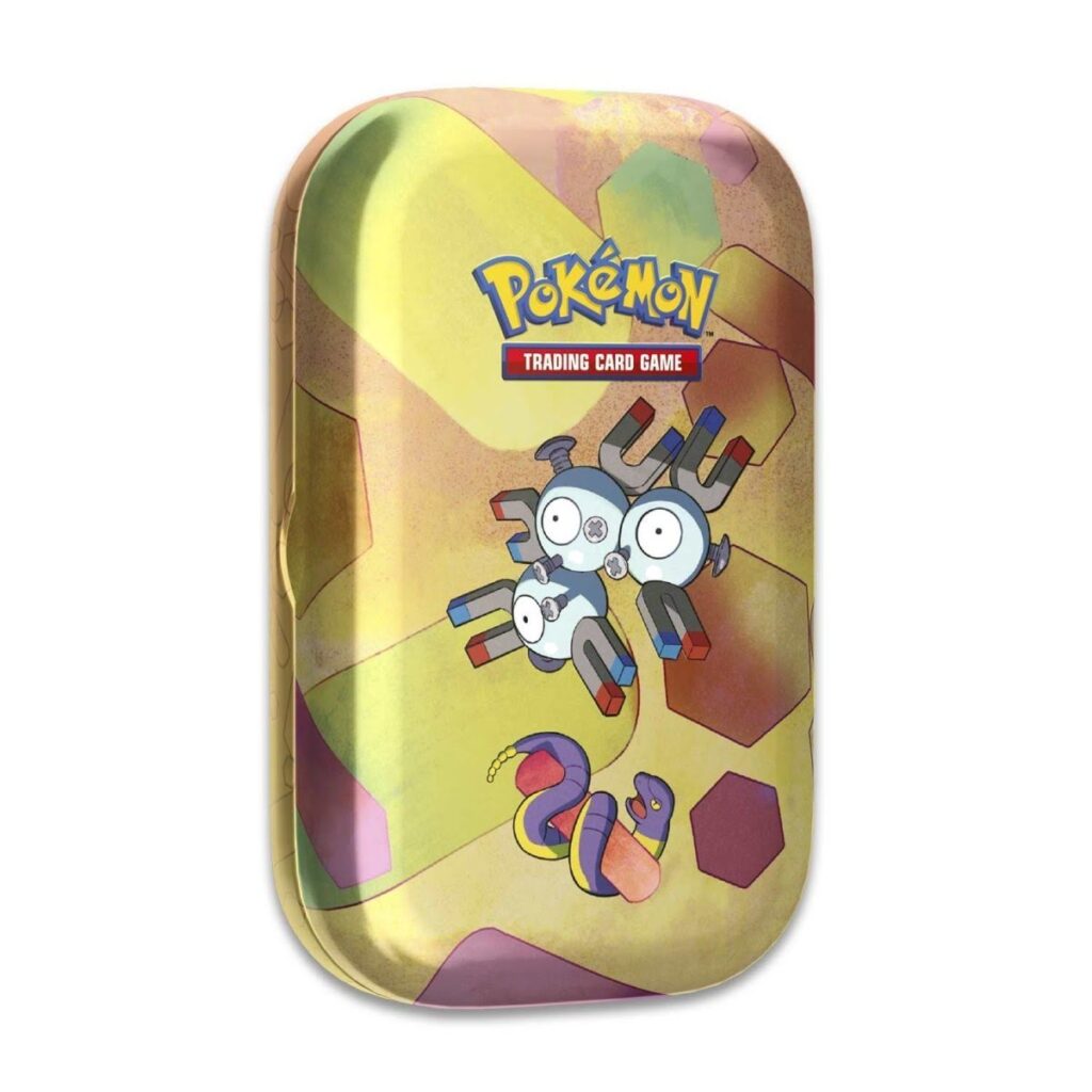 4ef645c3-6f7e-57c1-8933-dedb110074c2-1024x1024-1.jpg Pokémon TCG: Scarlet & Violet-151 Mini Tin (Magneton & Ekans) - Image 1