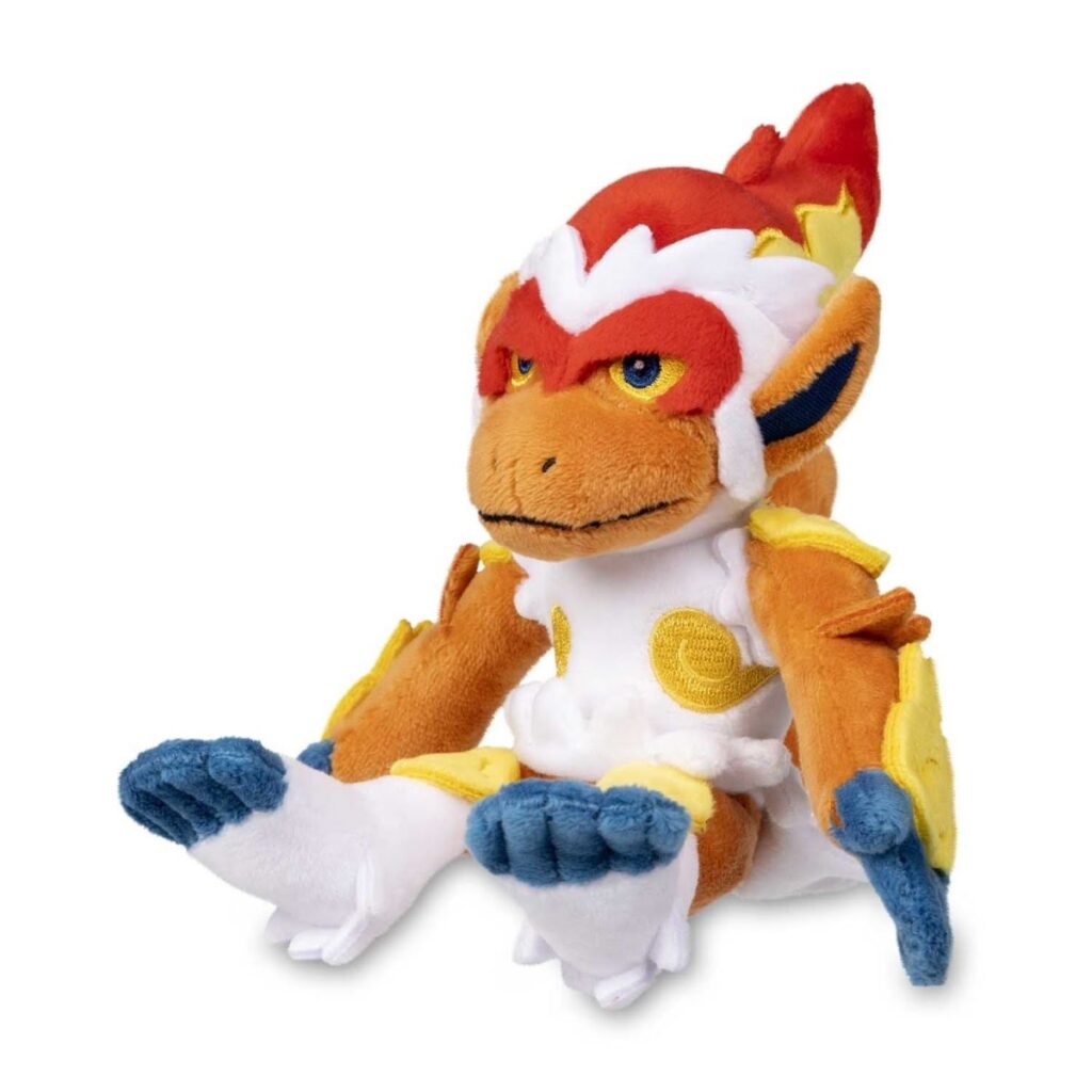 54dac6bb-e790-51d0-a2cf-8d3946fa161c-1024x1024-1.jpg Infernape Sitting Cuties Plush – 7 ½ In. - Image 1