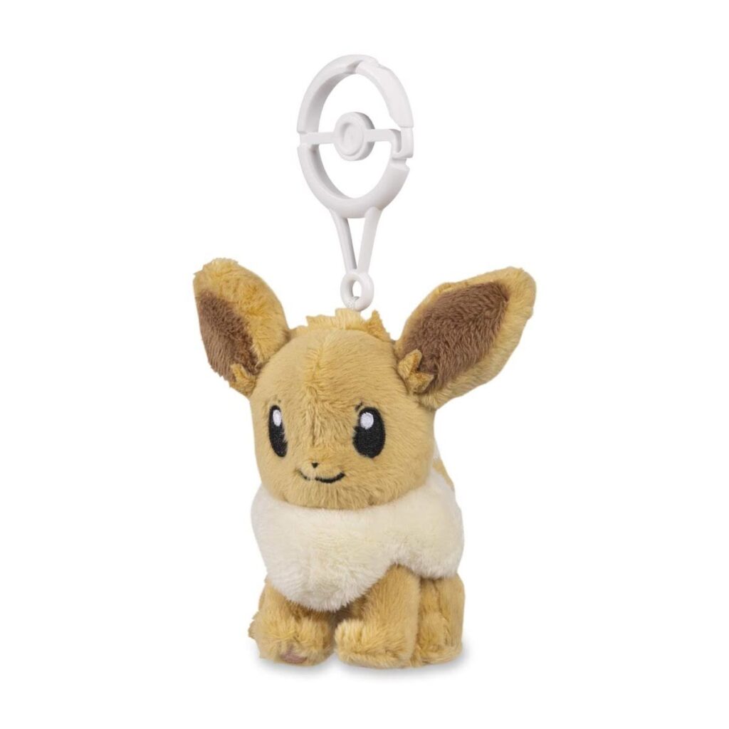 58c06ade-7b5b-5178-a242-68b1a14cda88-1024x1024-1.jpg Eevee Adventure Partners Plush Key Chain - Image 1