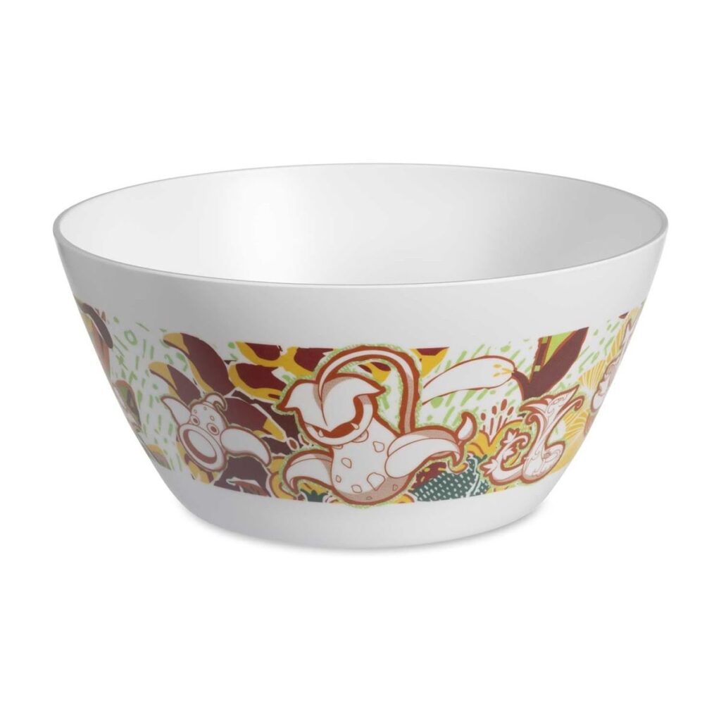5c382b6d-3a21-5fd2-a2c0-a9fc1ac1a7ef-1024x1024-1.jpg Floral Forest Pokémon Outdoor Dining Serving Bowl - Image 1