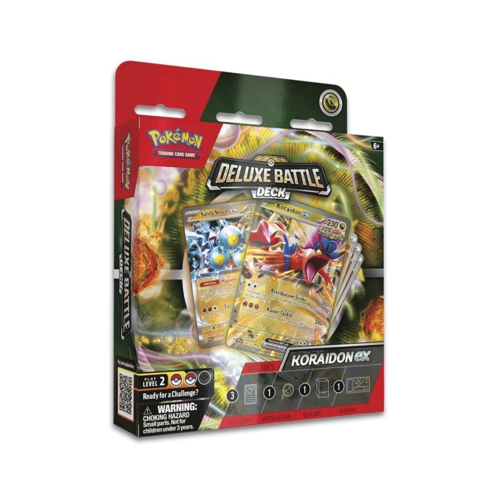 5cc546ba-6c29-5daf-a947-61f714e59c61-1024x1024-1.jpg Pokémon TCG: Koraidon ex Deluxe Battle Deck - Image 1