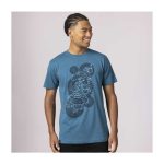 Pikachu, Shiinotic & Friends Pokémon Nature: Fall Blue Relaxed Fit Crew Neck T-Shirt – Adult - Image 4