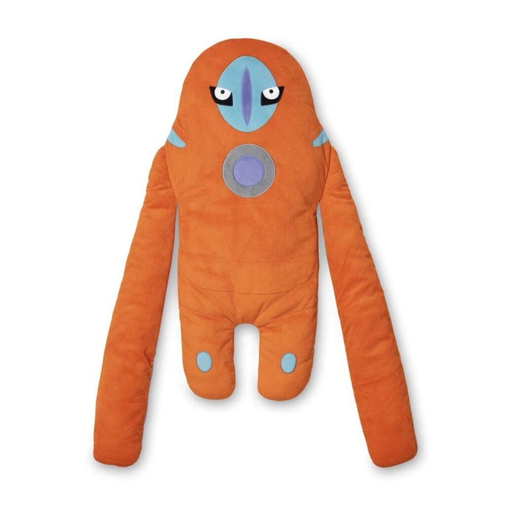 689834d0-48ed-5817-8539-c916d7adb780-1024x1024-1.jpg Deoxys (Defense Forme) Pokémon Hugging Plush – 35 ½ In. - Image 1