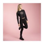 Pikachu, Shiinotic & Friends Pokémon Nature: Fall Black Heavyweight Crop Long-Sleeve Shirt – Women - Image 8