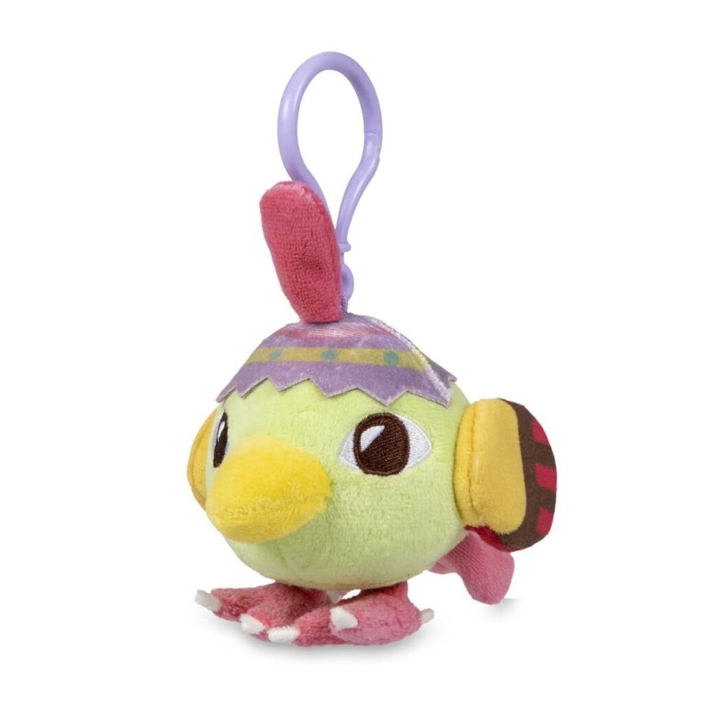 71f4e698-0f6f-5efa-b23e-f0f9c39612fc-1024x1024-1.jpg Natu Pokémon Happy Spring Plush Key Chain - Image 1