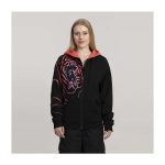 Mega Mewtwo Y Black Zip-Up Hoodie – Adult - Image 4