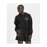 Team Rocket HQ Collection Black Fleece Crop Hoodie – Adult - Image 3