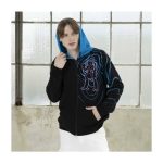 Mega Mewtwo X Black Zip-Up Hoodie – Adult - Image 6