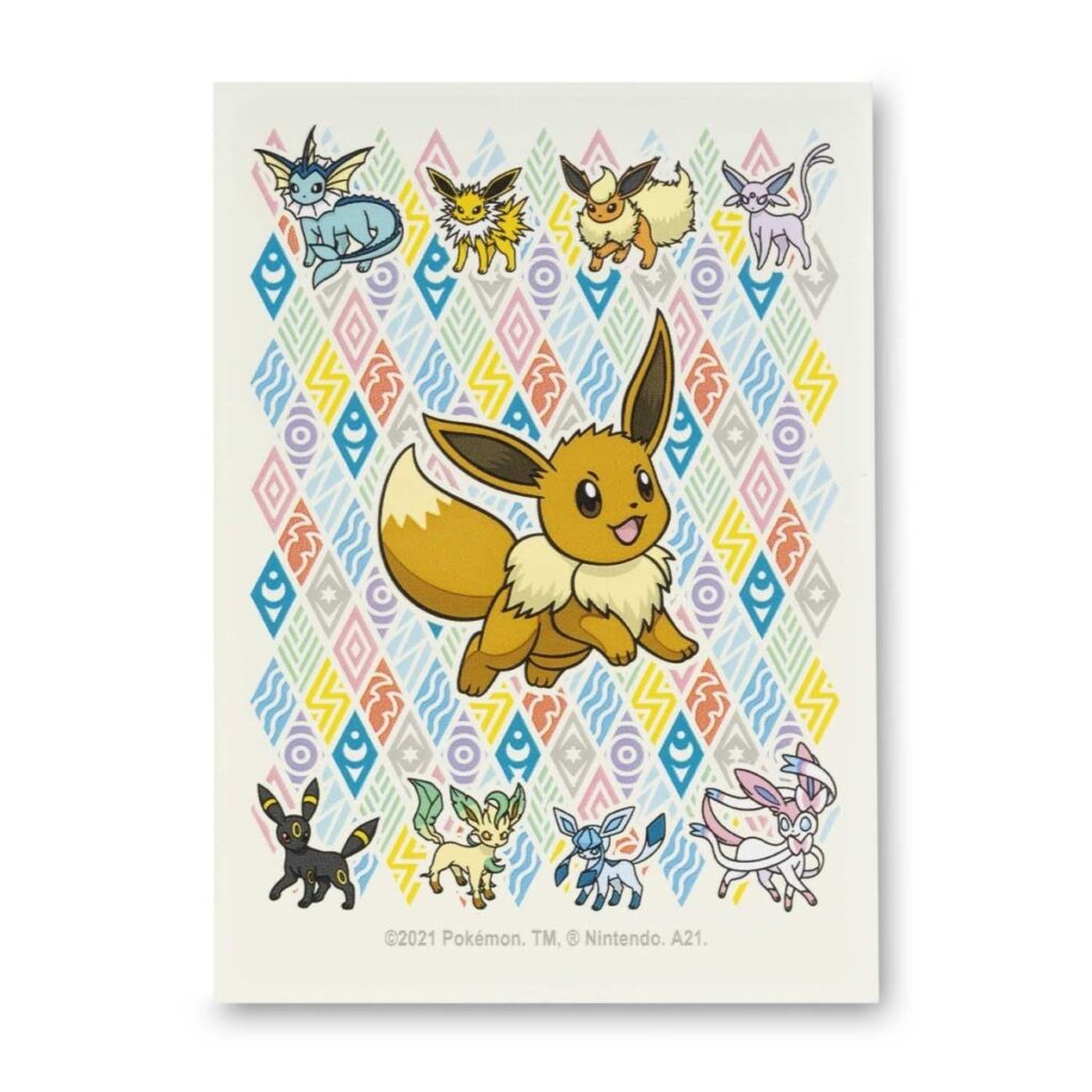 8a55ae8c-96c5-5231-ab8e-2836adb9f291-1024x1024-1.jpg Pokémon TCG: Eevee Prismatic Card Sleeves (65 Sleeves) - Image 1