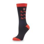 Pokémon GO Teams: Team Valor Black & Red Crew Socks (One Size-Adult)