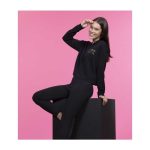Kanto Gym Badge Black Crop Hoodie – Women - Image 8