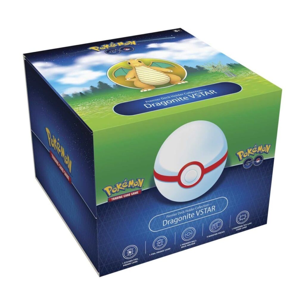 9c67071b-a38c-558c-9976-f78789423a10-1024x1024-1.jpg Pokémon TCG: Pokémon GO Premier Deck Holder Collection (Dragonite VSTAR) - Image 1