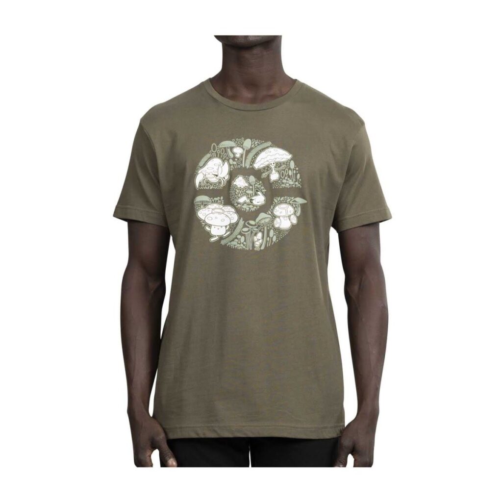 a1a95760-a9c6-596a-a207-ca3e5a43a349-1024x1024-1.jpg Pikachu & Friends Pokémon Nature: Spring Green Relaxed Fit Crew Neck T-Shirt – Adult - Image 1