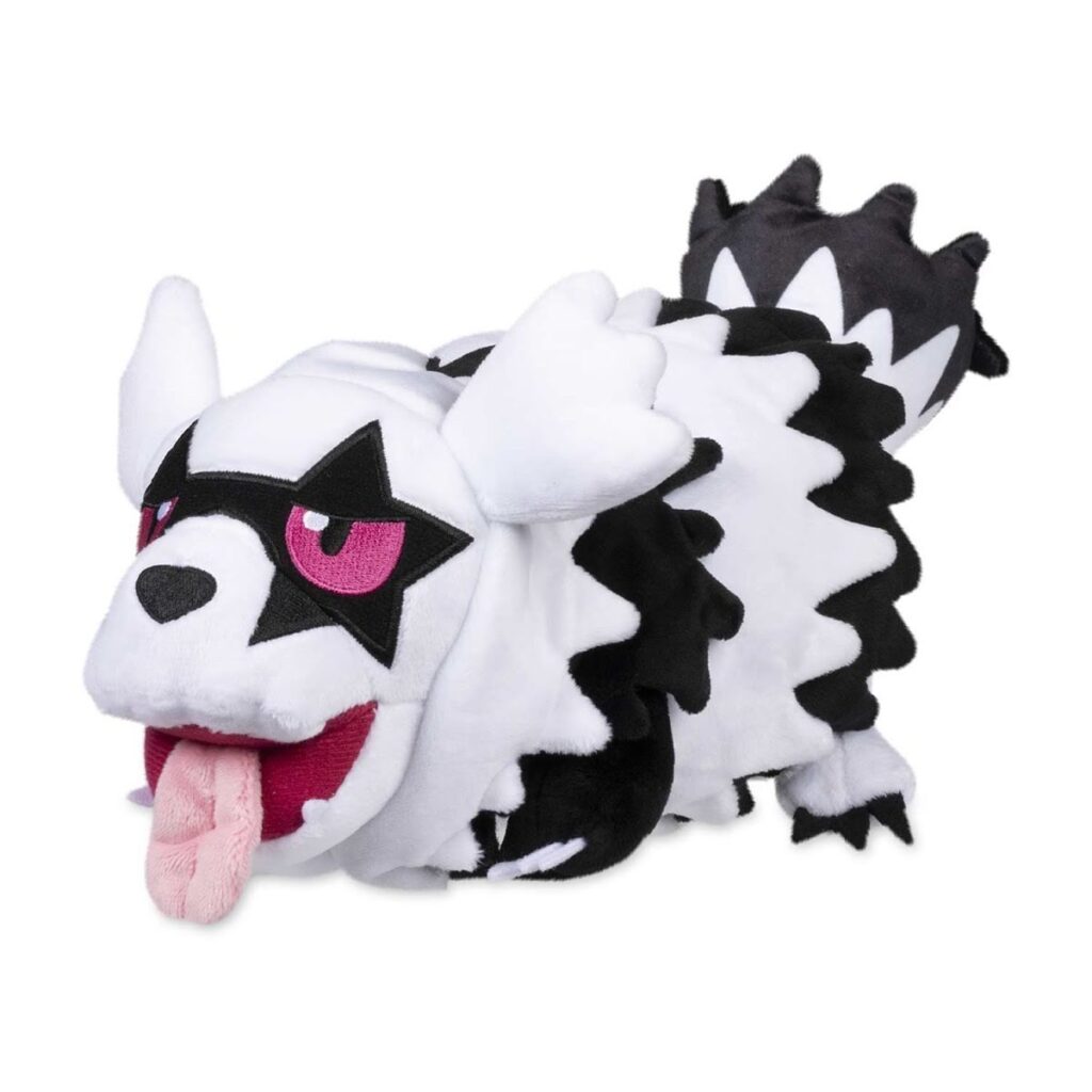 a3dca51c-41e3-5738-8b3b-fe727254dcfa-1024x1024-1.jpg Galarian Zigzagoon Poké Plush – 12 ¾ In. - Image 1