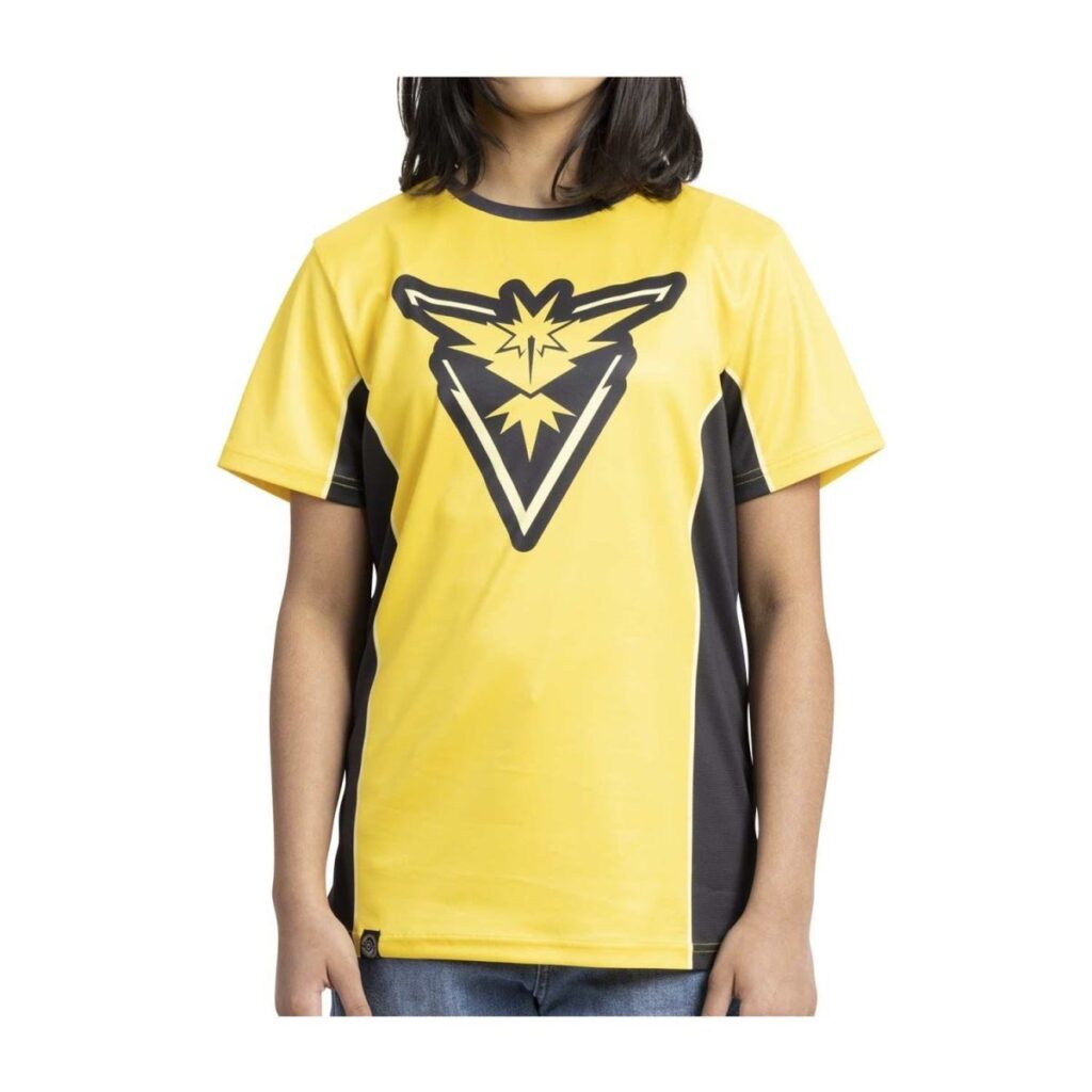 ad0ef2fb-83c1-542a-953c-039efa703325-1024x1024-1.jpg Pokémon GO Teams: Team Instinct Yellow & Black Crew Neck T-Shirt – Youth - Image 1