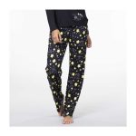 Pikachu & Teddiursa Black & Yellow Lounge Pants – Women - Image 5