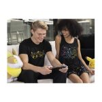 Pikachu & Yamper Electric Pals Black Relaxed Fit Crew Neck T-Shirt – Men - Image 7