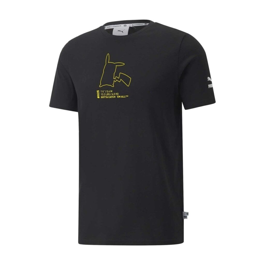 b18b1783-cb09-51ba-ac82-23351bf0ac3f-1024x1024-1.jpg PUMA × Pokémon: Pikachu Black Jersey T-Shirt – Adult - Image 1