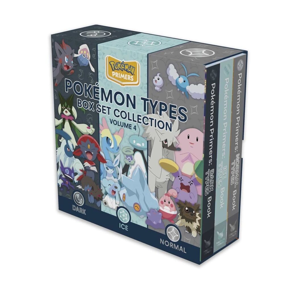 b4043991-2bd6-5194-8d80-332c686f9209-1024x1024-1.jpg Pokémon Primers Types: Box Set Collection Volume 4 (Dark, Ice & Normal) - Image 1