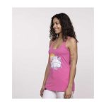 Snorlax Sunset Pink Fitted Racerback Tank Top – Women - Image 8