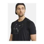 Pokémon Center × Craft: Pikachu Black T-Shirt – Men - Image 4