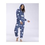 Snom Snowflake Hooded One-Piece Pajamas – Adult - Image 3