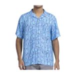 Pokémon Tropical Slowpoke, Shellder & Ditto Spirals Light Blue Tropical Shirt – Men