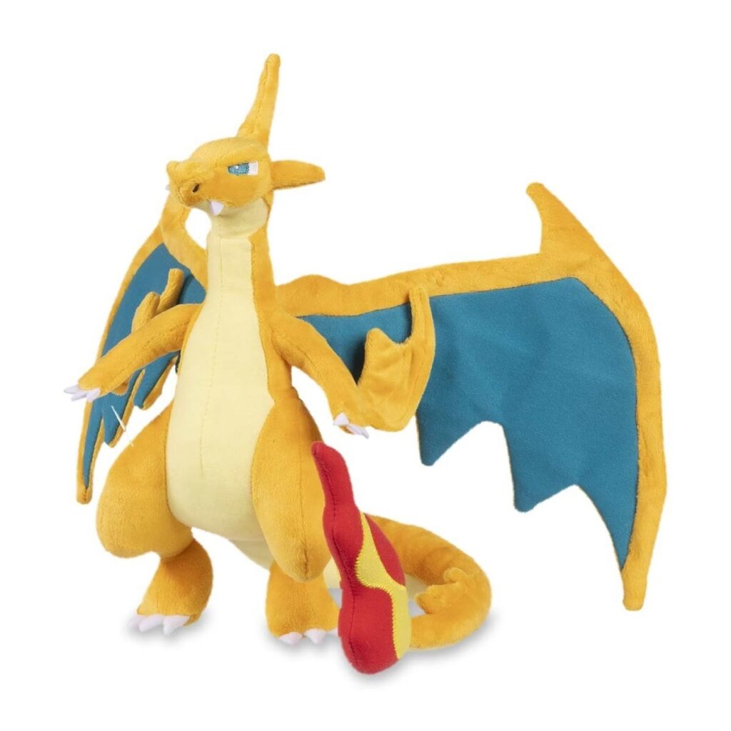 ce905c0b-d07d-514f-9a3a-fd6fc23e7c40-1024x1024-1.jpg Mega Charizard Y Poké Plush – 9 ½ In. - Image 1