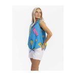 Pokémon Tropical Pikachu & Friends Pool Party Sleeveless Tropical Shirt – Women - Image 5