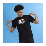 Espeon & Umbreon Summer Fun Black Relaxed Fit Crew Neck T-Shirt – Adult - Image 4