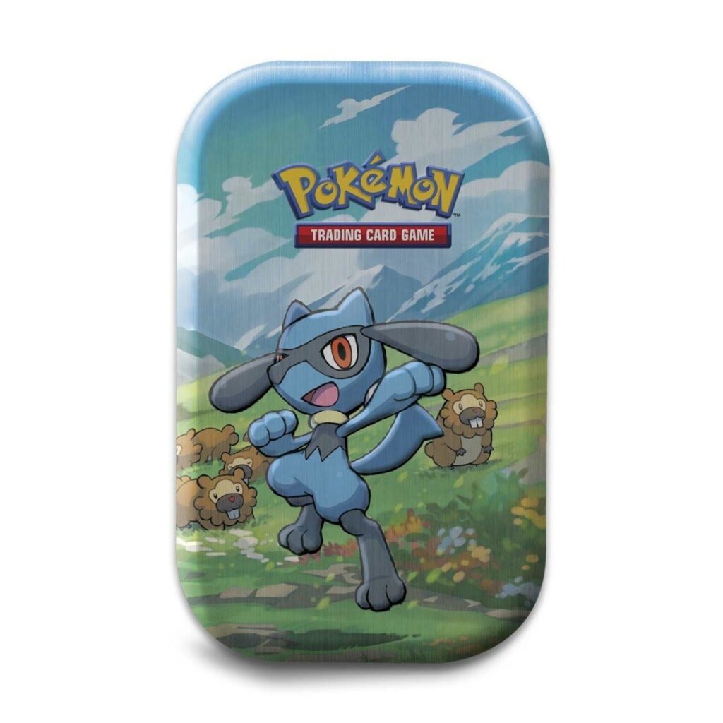 e24784e2-9300-5a33-86d2-802bbf3f1ab3-1024x1024-1.jpg Pokémon TCG: Sinnoh Stars Mini Tin (Riolu & Bidoof) - Image 1