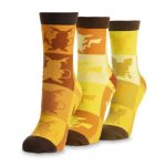 Pichu, Pikachu & Raichu Ankle Socks (3 Pairs) (One Size-Adult)