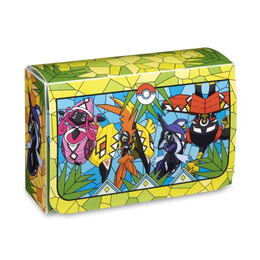 eae7f28c-30c6-5749-8c77-d501675fb9c0-1024x1024-1.jpg Pokémon TCG: Island Guardian Stained Glass Double Deck Box - Image 1