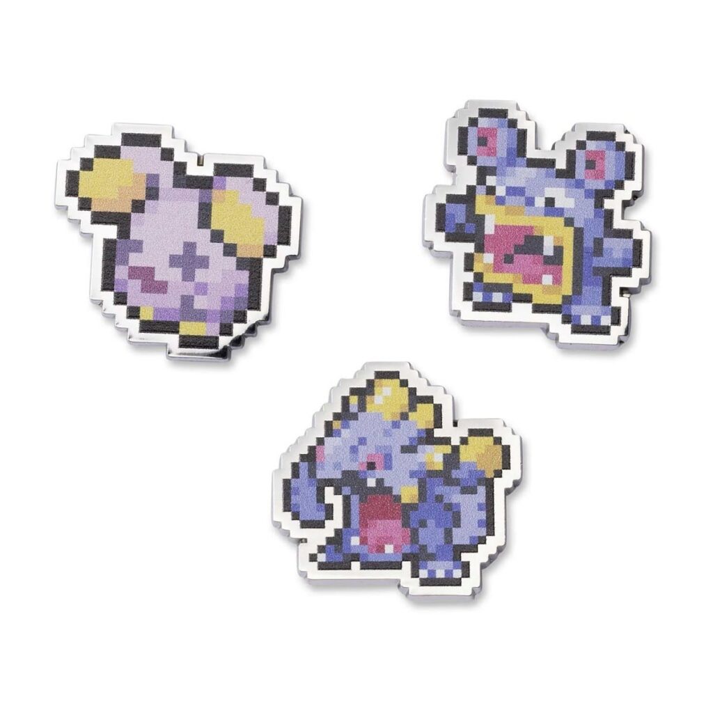 ec56613d-656c-5ef2-b0a6-30e985bb032c-1024x1024-1.jpg Whismur, Loudred & Exploud Pokémon Pixel Pins (3-Pack) - Image 1