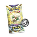 Pokémon TCG: Sword & Shield-Brilliant Stars 3 Booster Packs, Coin & Glaceon Promo Card - Image 3