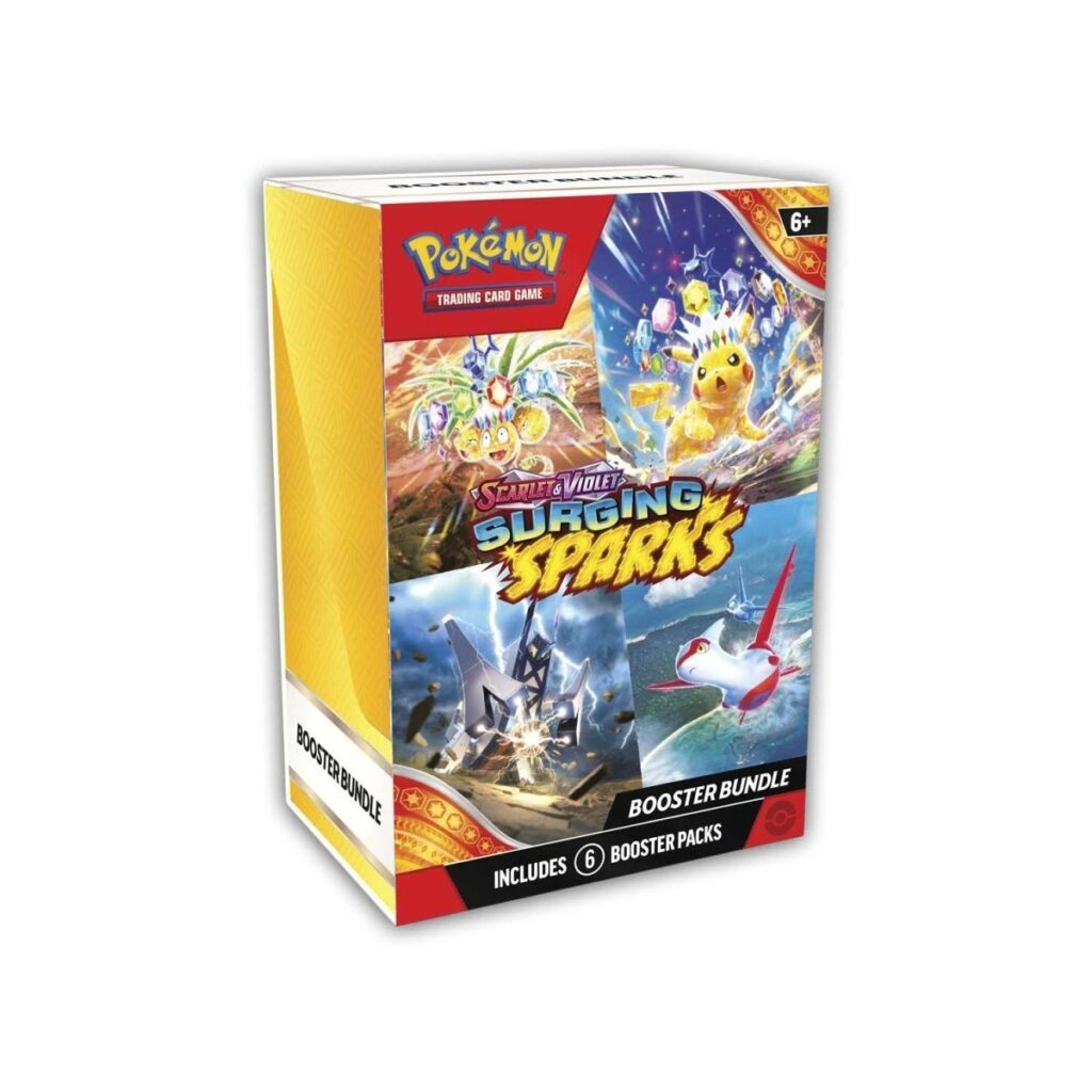 f388ab40-5e08-525c-bfd0-a9545a0e9ba3-1024x1024-1.jpg Pokémon TCG: Scarlet & Violet-Surging Sparks Booster Bundle (6 Packs) - Image 1