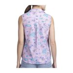 Pokémon Tropical Sunny Seas Purple Sleeveless Tropical Shirt – Women - Image 2