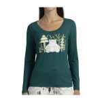 Wintergreen Snorlax Scoop Neck Long-Sleeve T-Shirt – Women